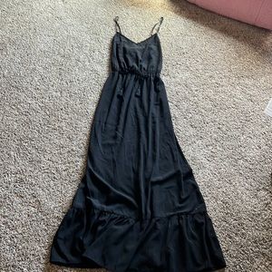 Large long black sundress